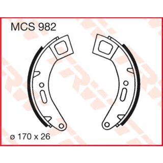 Bremsbeläge Bremstrommel Brake Shoe Kit Bremsbacken TRW/Lucas MCS 982