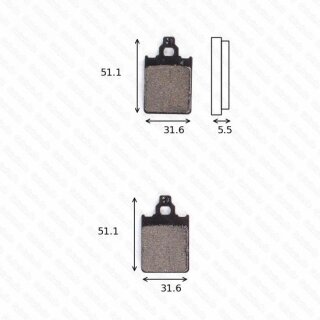 Bremsbelag Bremsbeläge Brake Pad Set  TRW/Lucas MCB 651