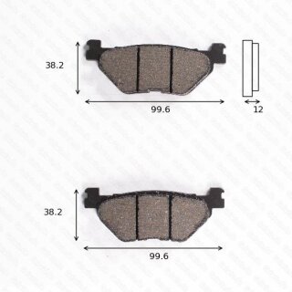 Bremsbelag Bremsbeläge Brake Pad Set  TRW/Lucas MCB 722 LF