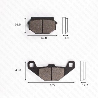 Bremsbelag Bremsbeläge Brake Pad Set  TRW/Lucas MCB 719