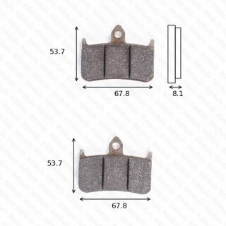 Bremsbelag Bremsbeläge Brake Pad Set  TRW/Lucas MCB 593 SRQ ohne ABE