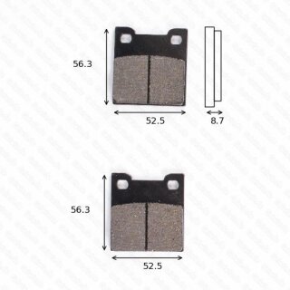 Bremsbelag Bremsbeläge Brake Pad Set  TRW/Lucas MCB 678 SH