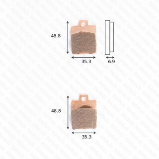 Bremsbelag Bremsbeläge Brake Pad Set  TRW/Lucas MCB 695 SR ohne ABE