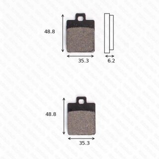 Bremsbelag Bremsbeläge Brake Pad Set  TRW/Lucas MCB 827 SRM