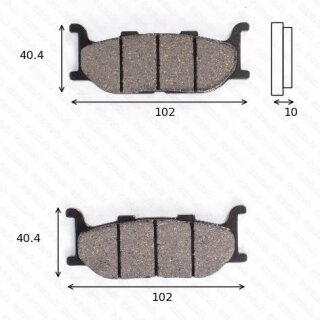 Bremsbelag Bremsbeläge Brake Pad Set  TRW/Lucas MCB 640 SRM