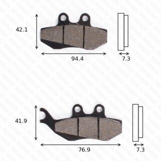 Bremsbelag Bremsbeläge Brake Pad Set  TRW/Lucas MCB 664 SRM