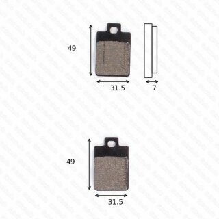 Bremsbelag Bremsbeläge Brake Pad Set  TRW/Lucas MCB 688 EC