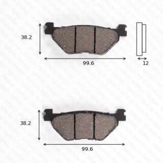 Bremsbelag Bremsbeläge Brake Pad Set  TRW/Lucas MCB 722 SRM