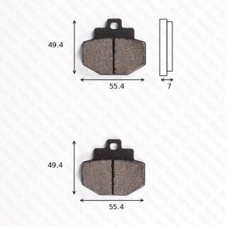 Bremsbelag Bremsbeläge Brake Pad Set  TRW/Lucas MCB 727 SRM