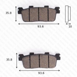 Bremsbelag Bremsbeläge Brake Pad Set  TRW/Lucas MCB 821 SRM