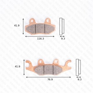 Bremsbelag Bremsbeläge Brake Pad Set  TRW/Lucas MCB 837 SRM