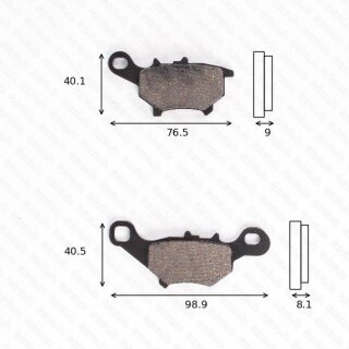 Bremsbelag Bremsbeläge Brake Pad Set  TRW/Lucas MCB 838