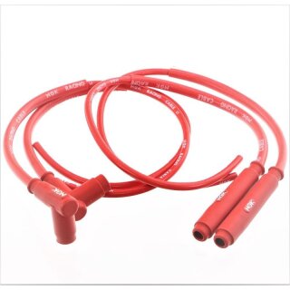 NGK Zündkerzenstecker Set 2x CR1 SD05F 2x CR2 LD05F Silikon Rot 50 cm