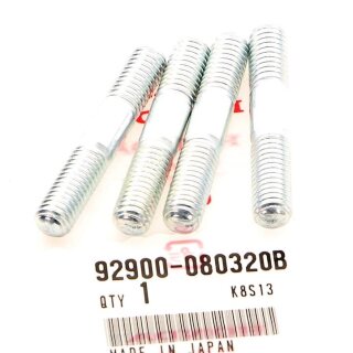 4x Honda Stehbolzen Gabel M8 Stehbolzen Gabel Tauchrohre Front Fork Bolt Stud 8x32