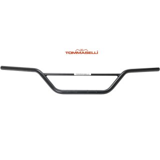 Tommaselli Stahl Lenker Schwarz Hoch Enduro Cross Scrambler Vintage Handle Bar