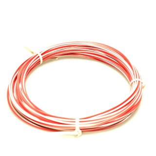 Kabel Rot/Weiß FLRy 1,5mm² 10m Cable for Loom Harness Kawasaki