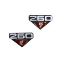 Honda CB 250 K B G Emblem Set Seitendeckel Diamant