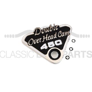 Honda CB 450 K "Double OverHead Cam" Emblem Seitendeckel  Diamond