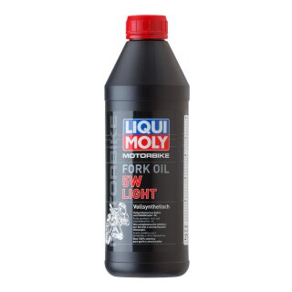 Liqui Moly Motorbike Gabelöl Fork Oil 5W light 1 l Dose Kunststoff